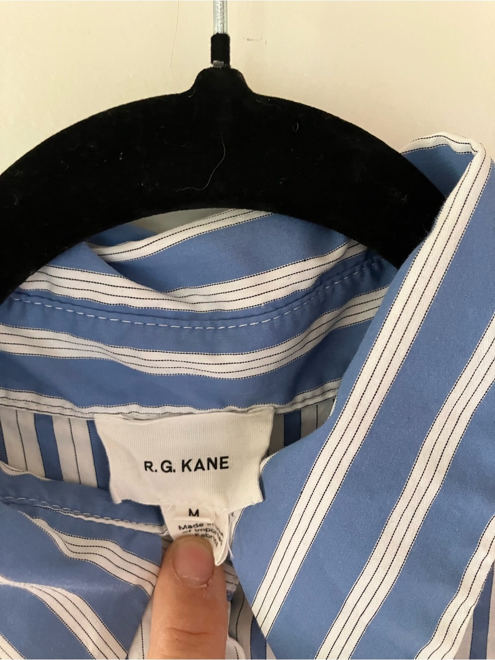 R.G. KANE playa dress in blue stripe (M) - Picture 6 of 9